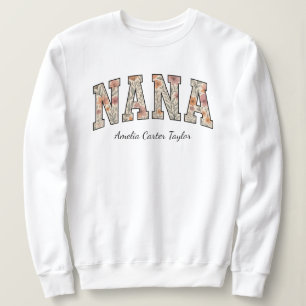 Personalisierte Nana mit Grandkids Names Sweatshirt