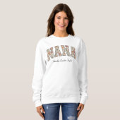 Personalisierte Nana mit Grandkids Names Sweatshirt (Vorne ganz)