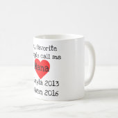 personalisierte Nana-Tasse mit Namen Kaffeetasse (VorderseiteRechts)