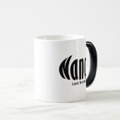 Personalisierte "Nancy" in Schwarz und Weiß Verwandlungstasse (VorderseiteRechts)