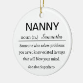 Personalisierte Nanny-Definition Keramik Ornament (Links)