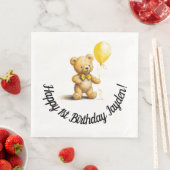 Personalisierte Napkins für den Geburtstag, Baby D Serviette (Beispiel)