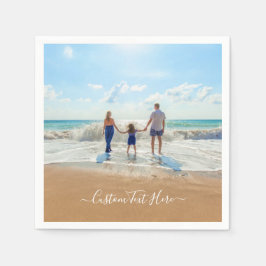 Personalisierte Napkins mit Ihren Fotos und Text Serviette