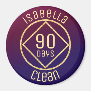 Personalisierte Narkose Anonyme saubere Zeit Magnet