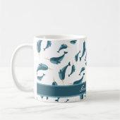 Personalisierte Narwhal-Kaffee-Tasse Kaffeetasse (Links)