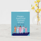 Personalisierte Nationale Krankenwoche Karte (Gelbe Blume)