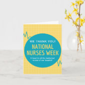 Personalisierte Nationale Krankenwoche Karte (Gelbe Blume)
