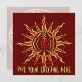 Personalisierte Native Spirit Card Einladung (Vorne/Hinten)