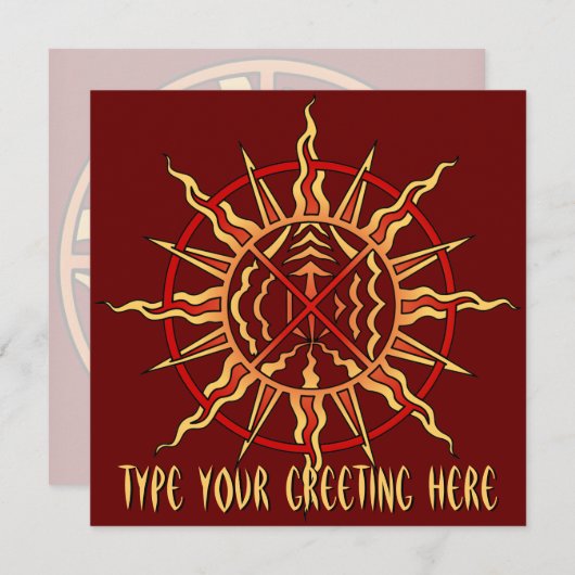 Personalisierte Native Spirit Card Einladung (Vorne/Hinten)