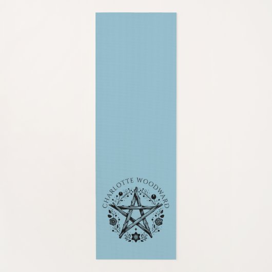 Personalisierte Natur Blumenkohl-Pentagramm Yogamatte (Vorderseite)