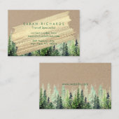Personalisierte Natur-Landschaftsgeschäfts-Karten Visitenkarte (Vorne/Hinten)