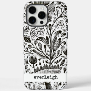 Personalisierte Naturdoodles iPhone 16 Pro Max Hülle