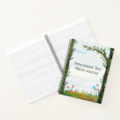 Personalisierte Naturschrift Notizblock (Innenseite)