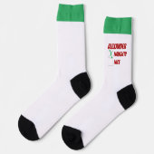 Personalisierte Naughty oder schöne Weihnachten Socken (Linkes Detail)