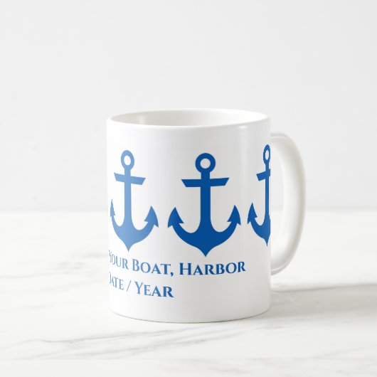 Personalisierte Nautic Coffee Tasse (VorderseiteRechts)