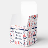 Personalisierte Nautical Baby Shot Bag Geschenkschachtel (Geöffnet)