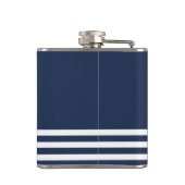 Personalisierte nautische Bridesmattin Flachmann (Rückseite)