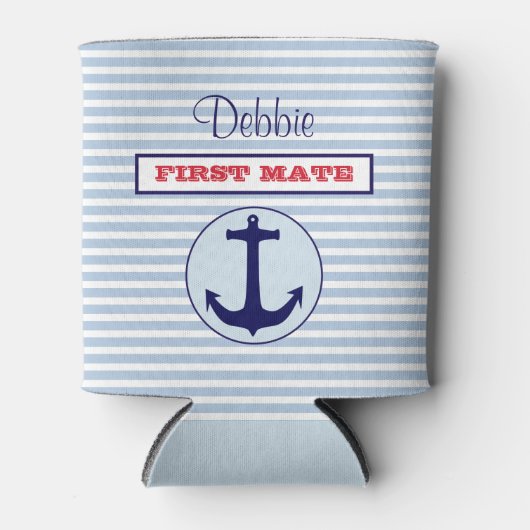 Personalisierte nautische Dose Dosenkühler (Vorderseite)