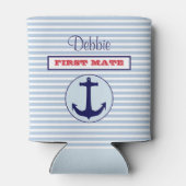 Personalisierte nautische Dose Dosenkühler (Rückseite)