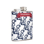 Personalisierte Nautische Flasche Flachmann (Rechts)