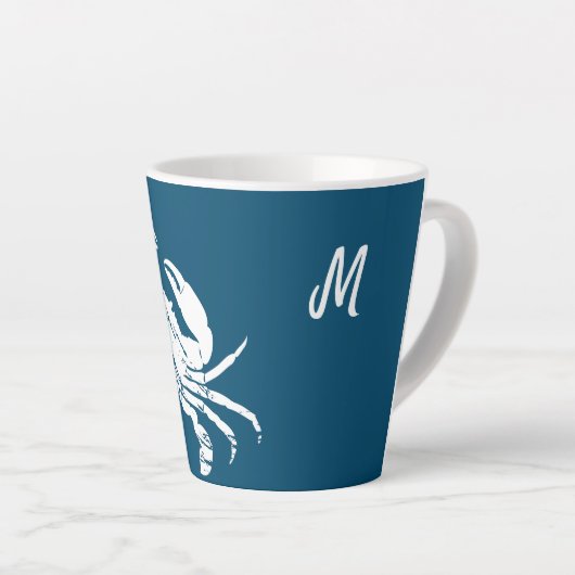 Personalisierte Nautische Krabbe Milchtasse (Rechte Ecke)