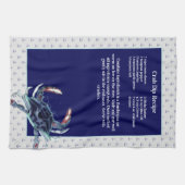Personalisierte Nautische Marine Anchor Recipe hal Geschirrtuch (Horizontal)