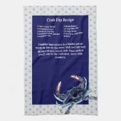 Personalisierte Nautische Marine Anchor Recipe hal Geschirrtuch (Vertikal)