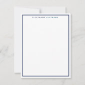 PERSONALISIERTE NAUTISCHE NOTE-KARTE MITTEILUNGSKARTE (Vorderseite)