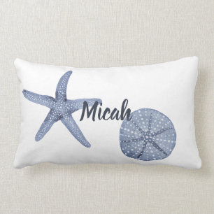 Personalisierte nautische Pillow Blue-Farbe Lendenkissen