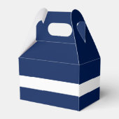 Personalisierte Navy Blue Nautical Heart Wedding Geschenkschachtel (Rückseite)