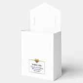 Personalisierte Navy Blue Nautical Heart Wedding Geschenkschachtel (Geöffnet)