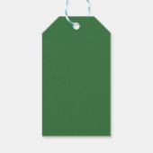 Personalisierte Navy-Grün-Wissenschaftsschulmappe Geschenkanhänger (Rückseite)