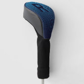 Personalisierte Navy-Halfton-Monogramm-Initiale Golf Headcover (angewinkelt)