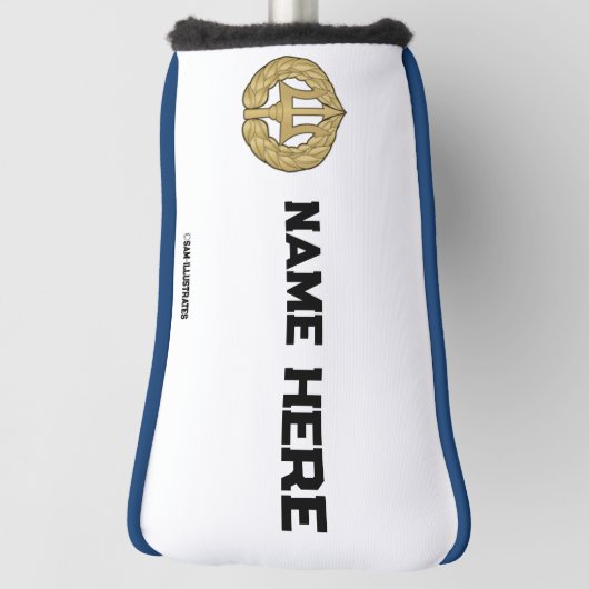 Personalisierte Navy Themed Golf Putter Abdeckung Headcover (Rotieren 90)