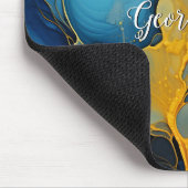 Personalisierte Navy und Gold Alcohol Incidents Ar Mousepad (Ecke)