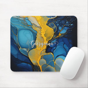 Personalisierte Navy und Gold Alcohol Incidents Ar Mousepad
