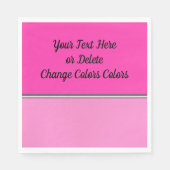 Personalisierte Neapel in Pink Serviette (Vorderseite)