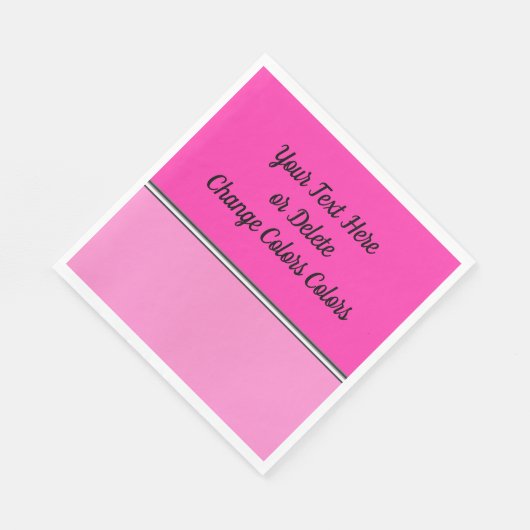 Personalisierte Neapel in Pink Serviette (Ecke)