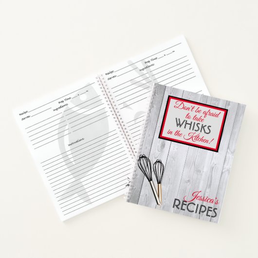 Personalisierte nehmen Whisky in der Küche rustika Notizblock (Innenseite)