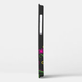 Personalisierte Neon Floral Blume Case-Mate iPhone Hülle (Rückseite / Links)