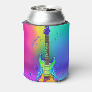 Personalisierte Neon-Gitarre, psychedelisch  Dosenkühler