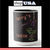 Personalisierte Neon Mancave Tasse 🍺 Imitats Tave