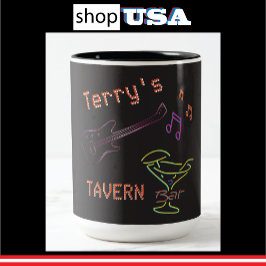 Personalisierte Neon Mancave Tasse 🍺 Imitats Tave