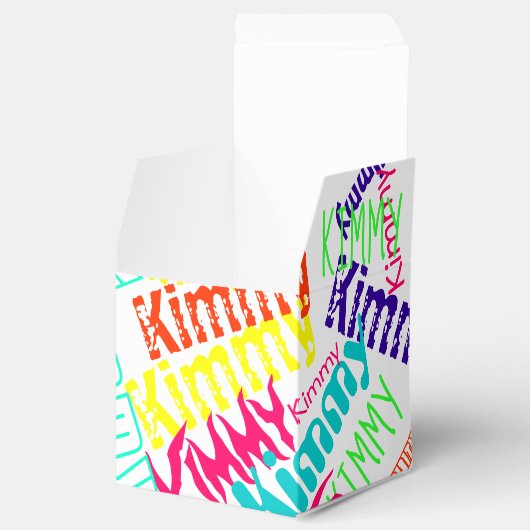 Personalisierte Neon "Name in Lights" Geschenkschachtel (Geöffnet)