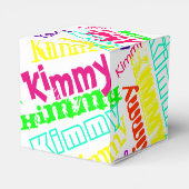 Personalisierte Neon "Name in Lights" Geschenkschachtel (Rückseite)