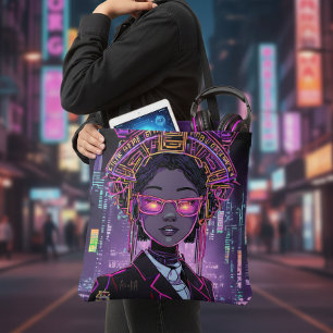Personalisierte Neon-Zukunft Cyberpunk-ID1028 Tasche
