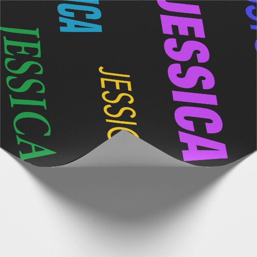 Personalisierte Neonfarbe des Geschenkpapier (Ecke)