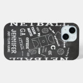 Personalisierte Netball-Tafel Case-Mate iPhone Hülle (Rückseite (Horizontal))