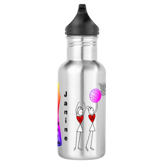 Personalisierte Netzballpositionen Trinkflasche (Rechts)