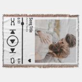 Personalisierte neu verheiratete Foto Song Playlis Decke (Vorderseite)